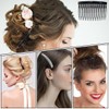 LEEQ Pack of 6 Side Combs - Plastic Side Combs