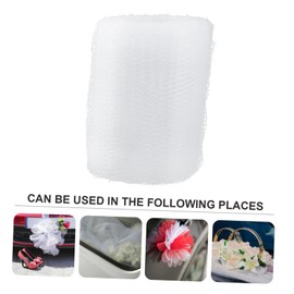 Operitacx 5rolls White Mesh Ribbon Roll for Wedding Car Decor Craft Tulle for Projects Versatile Gauze for Wrapping Tutu Skirts and Party Decorations