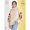 King Cole Ladies Granny Square Roll Neck & Womens Crew