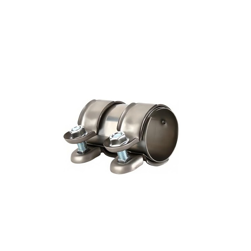 Double Clamp Exhaust Clamp Stainless Steel Pipe Connector Diameter 45