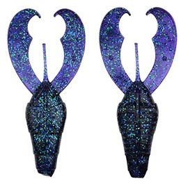 Spro Scent Series Insta Claw Soft Baits for Bass Fishing and Zander Fishing 8 cm 4.9 g Colour: Blueberry