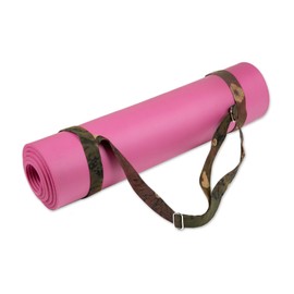NOVICA Cotton yoga mat carrier, 'Java's Calm'