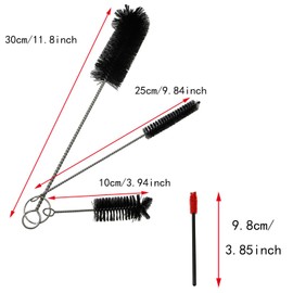 BLLNDX - cepillo para polvo de limpieza para alimentador de colibrí, 11 unidades, limpiador de cepillo para polvo de colibrí, limpio de lugares difíciles de alcanzar, kit de cepillo para polvo de limpieza minúscula, mini juego de cepillos de tubo de nail