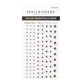 Spellbinders Colour Essentials Gems 108/Pkg Smoky Topaz*