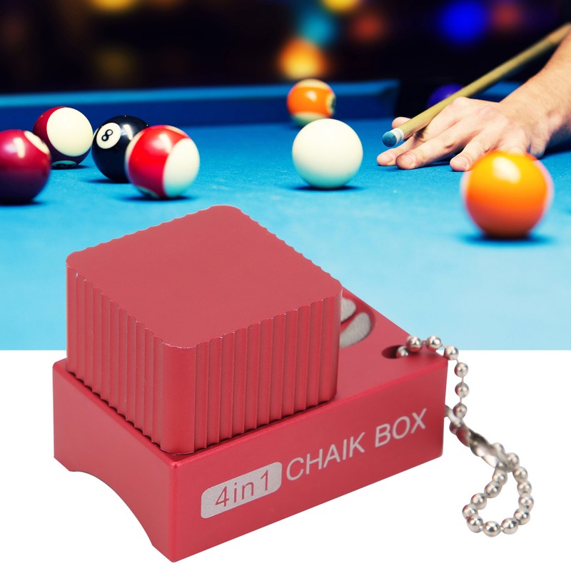 4 in 1 MultiFunction Cue Tip Tool Chalk Holder Pool