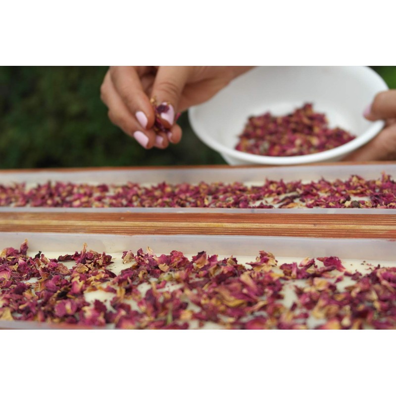 Jabón de oliva (2 piezas) (Rosa silvestre) con extracto de
