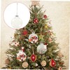 OFFSCH Pack of 10 Flat Christmas Baubles Christmas Decorations Transparent