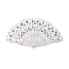 QIRMIZI 30 PACK Fabric Folding Handheld Fans, Perfect for Weddings,