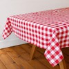 Talking Tables Fabric Large Red Checkered Gingham Tablecloth Recycled Cotton