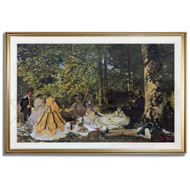 Monet Wall Art Collection for Room Decor Luncheon on The Grass, 1865 Fine Giclee Prints Wall Hanging Artwork for Kitchen Office Hotel - 30"X42"