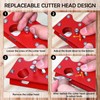 Chamfer Plane, Wood Chamfer Plane with 7 Cutter Heads, Woodworking