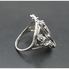 Sterling silver ring fairy flower rose solid 925 size G - V Empress jewellery