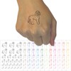 Friendly Labradoodle Pet Dog Temporary Tattoo Water Resistant Fake Body