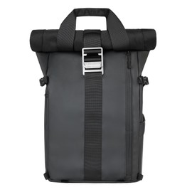 Besnfoto Camera Backpack Waterproof Camera Bag for Photographer DSLR SLR Mirrorless with Laptop Compartment and Rain Cover Slivery