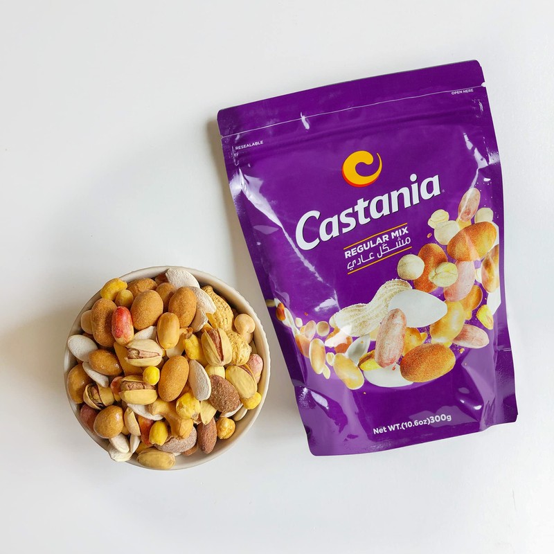 Castania BBQ Lebanese Mixed Nuts, Regular Mix with Peanuts, Pumpkin