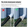 Downspout Converter, Plastic Downpipe Adapter Lightweight Replacement Part No Leakage