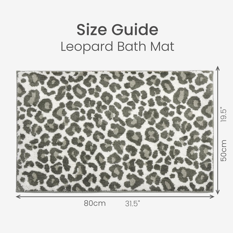 Allure Leopard Bath Sheet, 100% Cotton, Luxury Jacquard Print, Soft