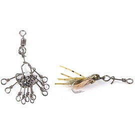 Maxcatch Fly Fishing Twist Clips for Quick Change Flies, Fishing Snap Hooks, 10pcs (Medium (10pc/pack)-15mm)