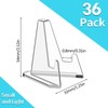 Weidllys 36 Pack Arcylic Card Display Stands, Mini Clear Easel