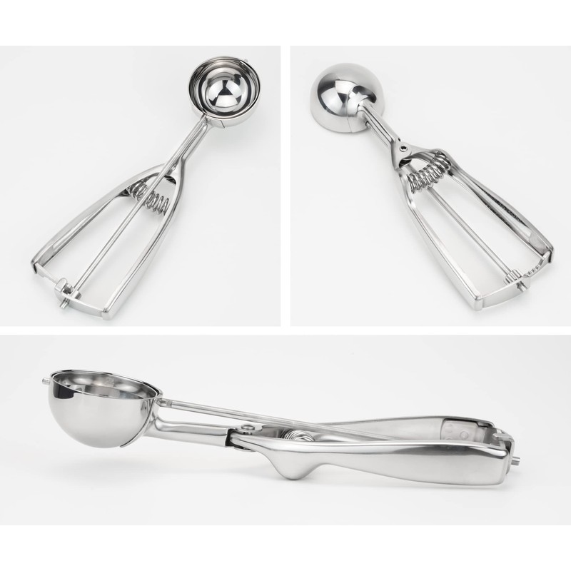 Solula-Stainless-Large-Cookie-Scoop, Cupcake Muffin Batter Dispenser, Ice Cream Cupcake Muffin Scoop,