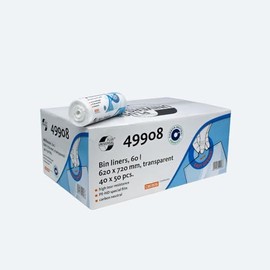 Deiss Universal Plus Bin Liners Made of HDPE 60 L