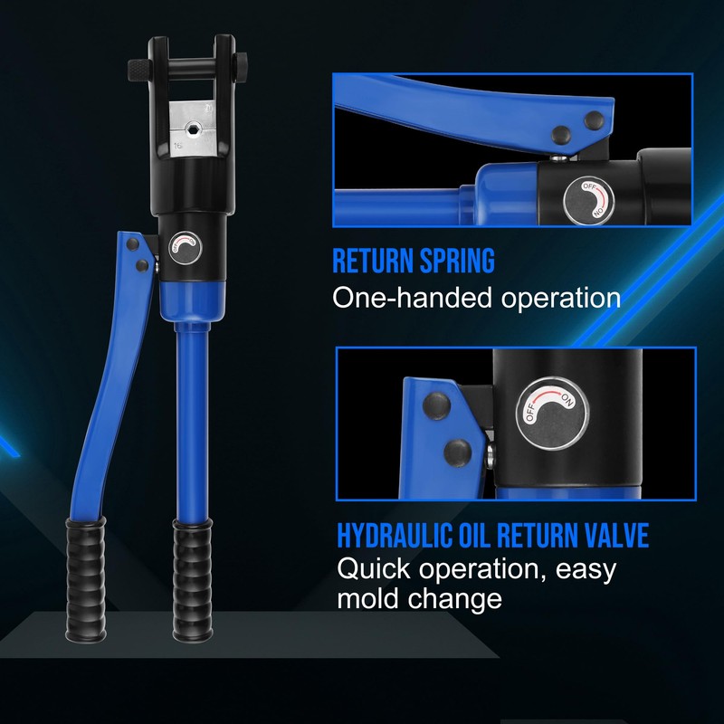 LICHAMP 19 Packs Hydraulic Cable Lug Tool with durable case,