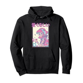 Kawaii Candycore Adorable Anime Girl Pullover Hoodie