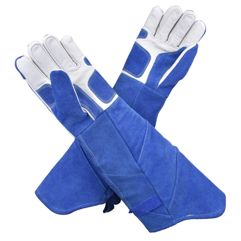 CPTDCL Anti-Bite Animal Gloves Soft Leather Thick Scratch-Resistant Gloves Bite