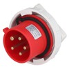 Industrial Socket IP67 Waterproof Aviation Connector 3P+N+E 32A AC 220380V