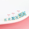 FANSING 20g Cartilage Earring 18k Gold-plated Tragus Stud 5mm CZ