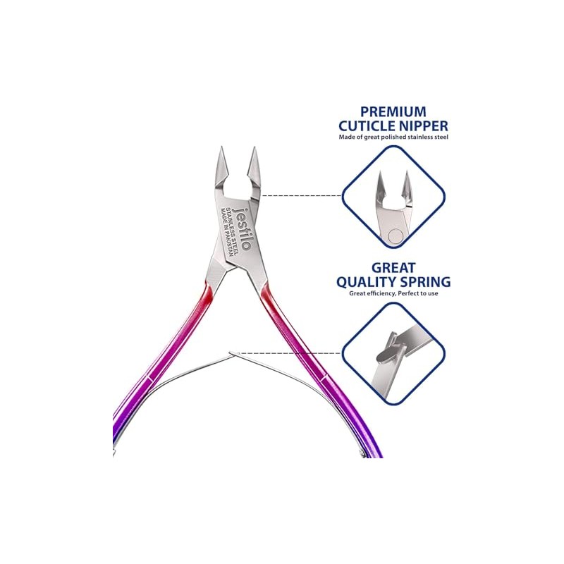 Jestilo Cuticle Remover Tool Set with Cuticle Cutter and Cuticle