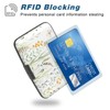 Credit Card Holder, Mini Aluminum Card Wallet RFID Blocking Slim