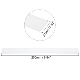 sourcing map Replacement Squeegee Rubber for Window, Glass, Shower Doors, Tile Wall Cleaning, 9.84 Inch, White Pack of 2