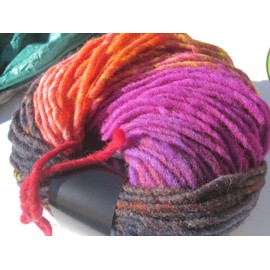 Noro Hitsuji Wool Yarn Color 8 Violet Orange Charcoal 100g Gorgeous Bulky