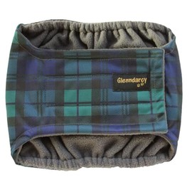 Glenndarcy Male Dog Belly Band - Urine Incontinence (Small Band & 2 Washable Pads, Black Watch)