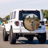 Foruidea Funny Donkey Spare Tire Cover with Backup Camera Hole