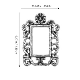 LALAFINA 40pcs Mini Photo Frame Nail Charms Metal Punk Nail Jewels Nail Frame Charms Flatback Nail Studs 3D Nail Art for DIY Craft Nail Decoration Tiny Home Gold Frames