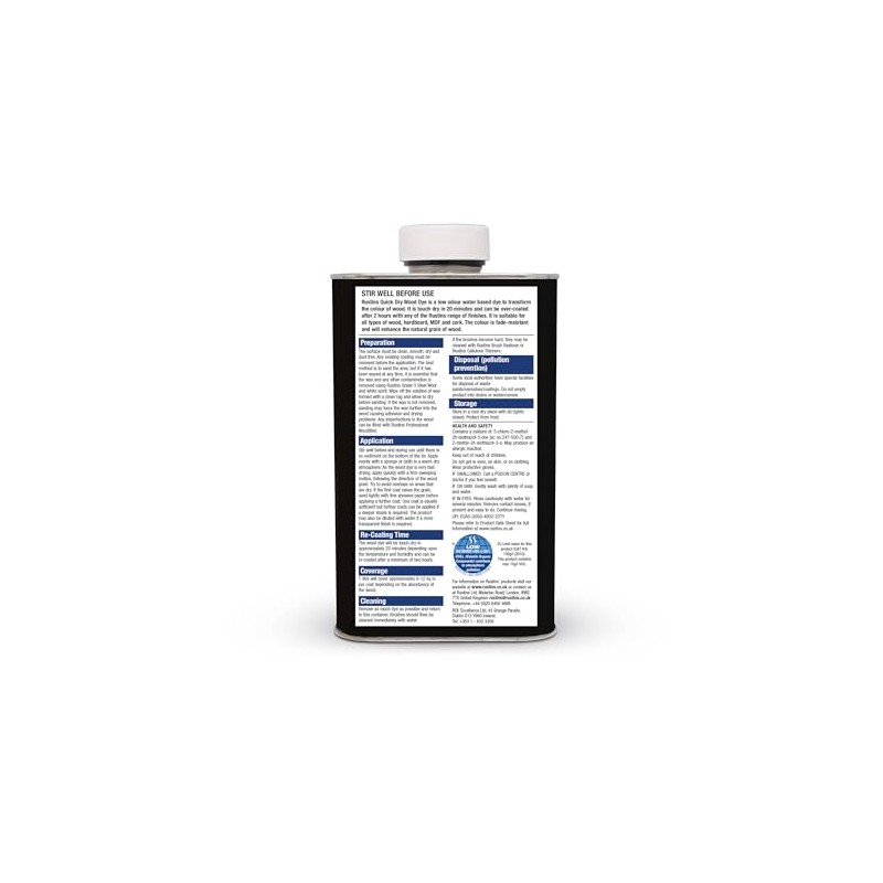 Rustins Wood Dye White 250ml