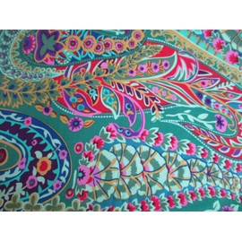 Kaffe Fassett Paisley Jungle Green, Fabric by the Yard