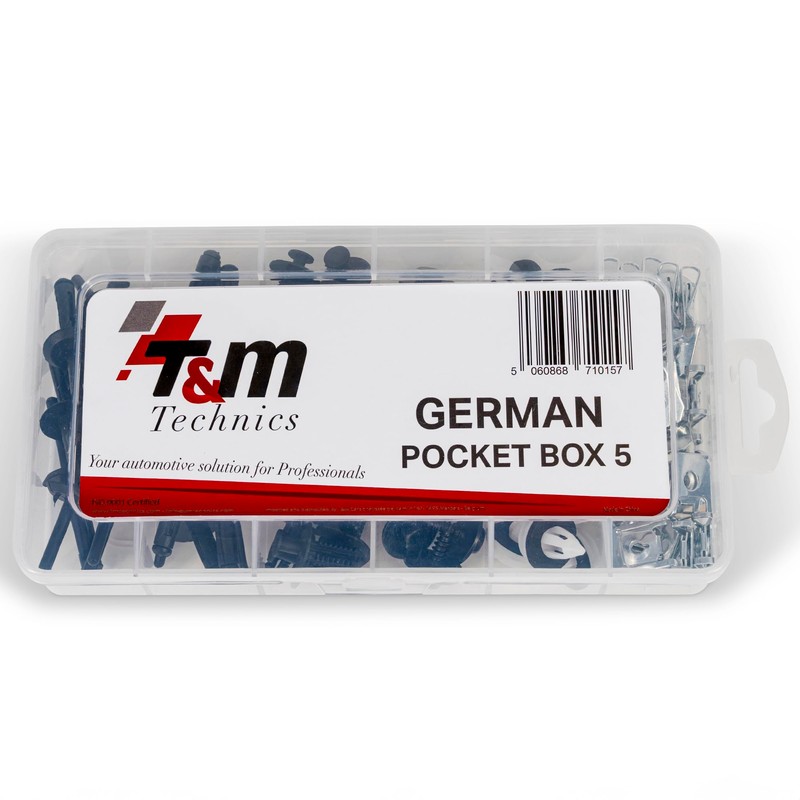 T&M TECHNICS® Box of 100 Universal Fasteners, Clips, Clips and