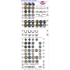 Set of 6 Horseshoe Drawer Pull Cabinet Knob Western Southwest Decor Texas Kitchen (Antique Brass)