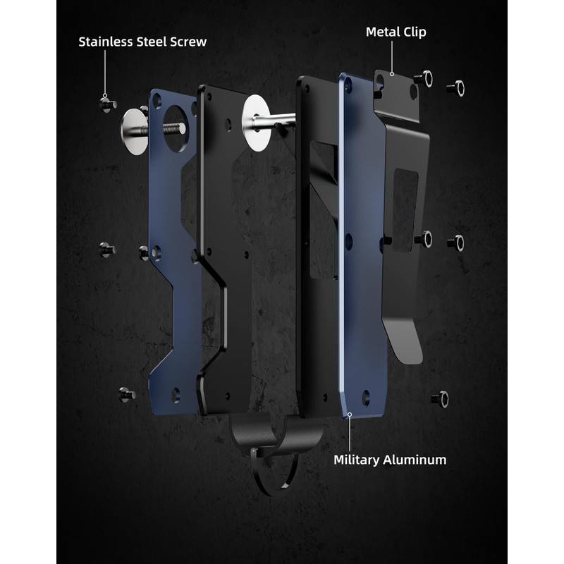 MINBERAND Key Organizer Compact Key Holder Metal Key Chain Minimalist