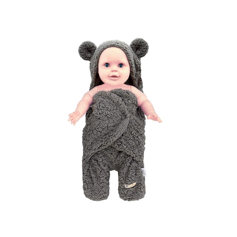 BlueSnail Newborn Receiving Blanket Baby Sleeping Wrap Swaddle (Gray)