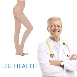 SKYFOXE Medical Compression Pantyhose Stockings for Women Men Plus Size Support Hose 20-30mmHg Firm Graduated Tights Treatment