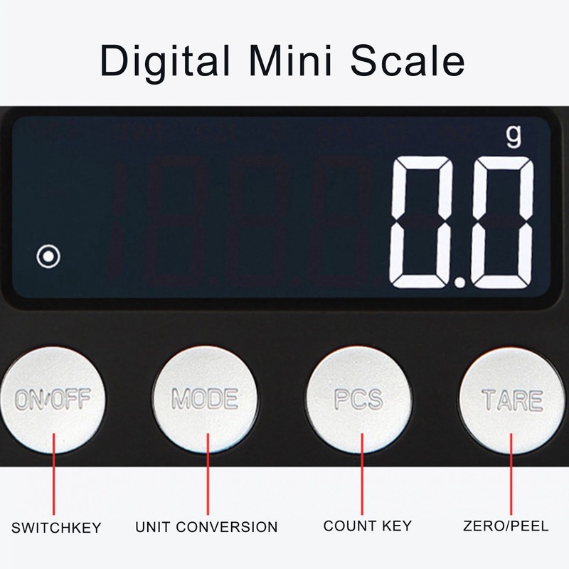 Digital Mini Scale Electronic Pocket Jewelry Scale with LCD Display