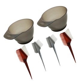 Ipetboom 6pcs Hair Dying Coloring Mixing Bowl Stylist Dyeing Salon Comb Hair Dye Tool Kit DIY Hair Color Kits Random Color