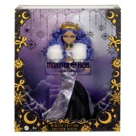 Mattel Monster High Clawdeen Wolf Howliday Edition Fashion Doll Purple Gown New W Box