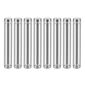 sourcing map 1/2 Dia x 2-7/8"(12x74mm) Double Head Standoff Screws Acrylic Glass Nails 8pcs