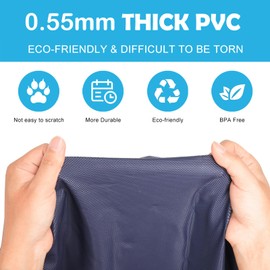 CHAWONER CHAWONER Dog Pool Splash Pad, 100cm/39in Anti-Slip Dog Sprinkle Splash Pool, Foldable Inflatable Puppy Splash Sprinkler Pad, Outdoor Dog Sprinkler Play Mat for Summer Garden Beach Backyard