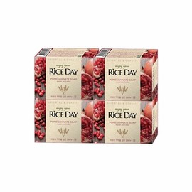 Rice Day Lion Rice Day Rice Soap Oil 100g x 4 (WB6BF17) / 라이온 라이스데이 쌀비누 유 100g x 4개 (WB6BF17)
